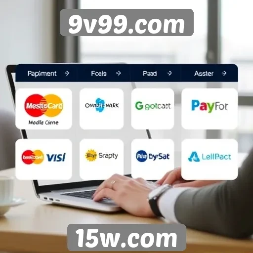 Métodos de pagamento disponíveis no 9v99.com