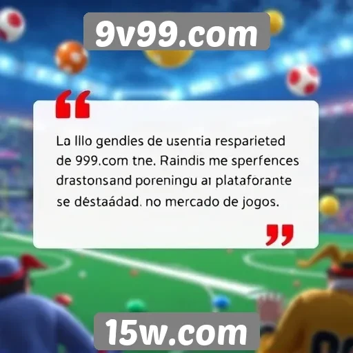 Feedback dos usuários sobre a experiência no 9v99.com